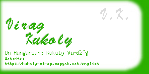 virag kukoly business card